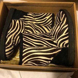 UGG zebra print boots